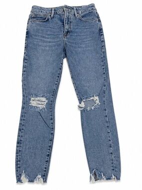 Good American Distressed Light Blue Jeans